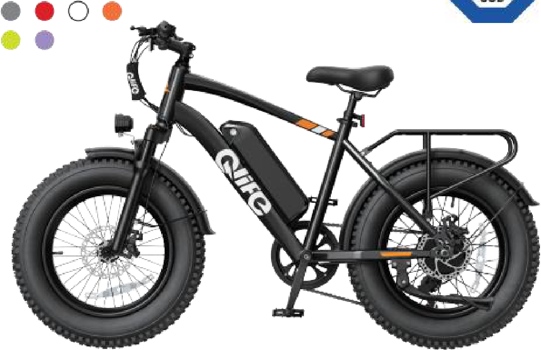 Qlife Racer 27.5 mountain electric bike, side view